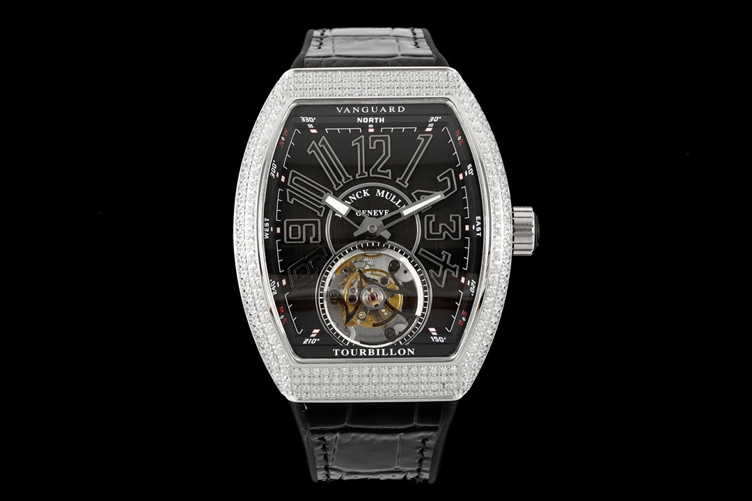 RMS最新款 頂級復刻 法蘭克穆勒V45 Vanguard陀飛輪系列 歷時多年研發機芯 
1 1:1 超級復刻原裝複雜法穆蘭陀飛輪機芯 細節完美到位 打造正品機芯獨具的雙發條盒 超薄工藝 
2超長72小時動力儲存 告別每天手動上鏈 高端玩家的定制款 把頭上鏈30個半圈 發條盒為滿 不需要過度上鏈 
3 千錘百鍊 316L精鋼表殼 超薄表殼 與原裝一致厚度 彎曲弧度 更加貼合手腕 佩戴舒適 
4 純正進口意大利小牛皮 貼合手感品質一流的進口氟橡膠錶帶 與正版全完通用互換
5瑞士工程師 原版機芯拆解 一比一甲