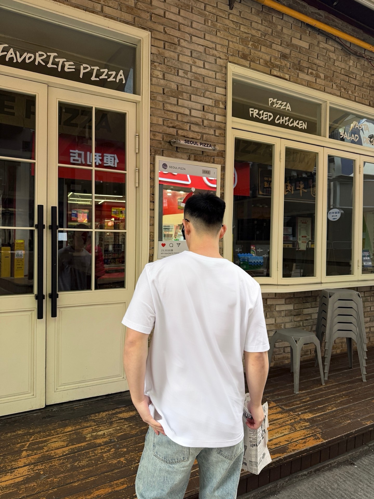 🔝SAINT LAURENT聖羅蘭SLP 小標純色徽標短袖T恤
正品購入開發，50支雙股精品賽爾棉170克，1*1拉架羅紋280克，進口刺繡，面料酵洗，定制1：1商標，寬松版型
B Size：S-XL