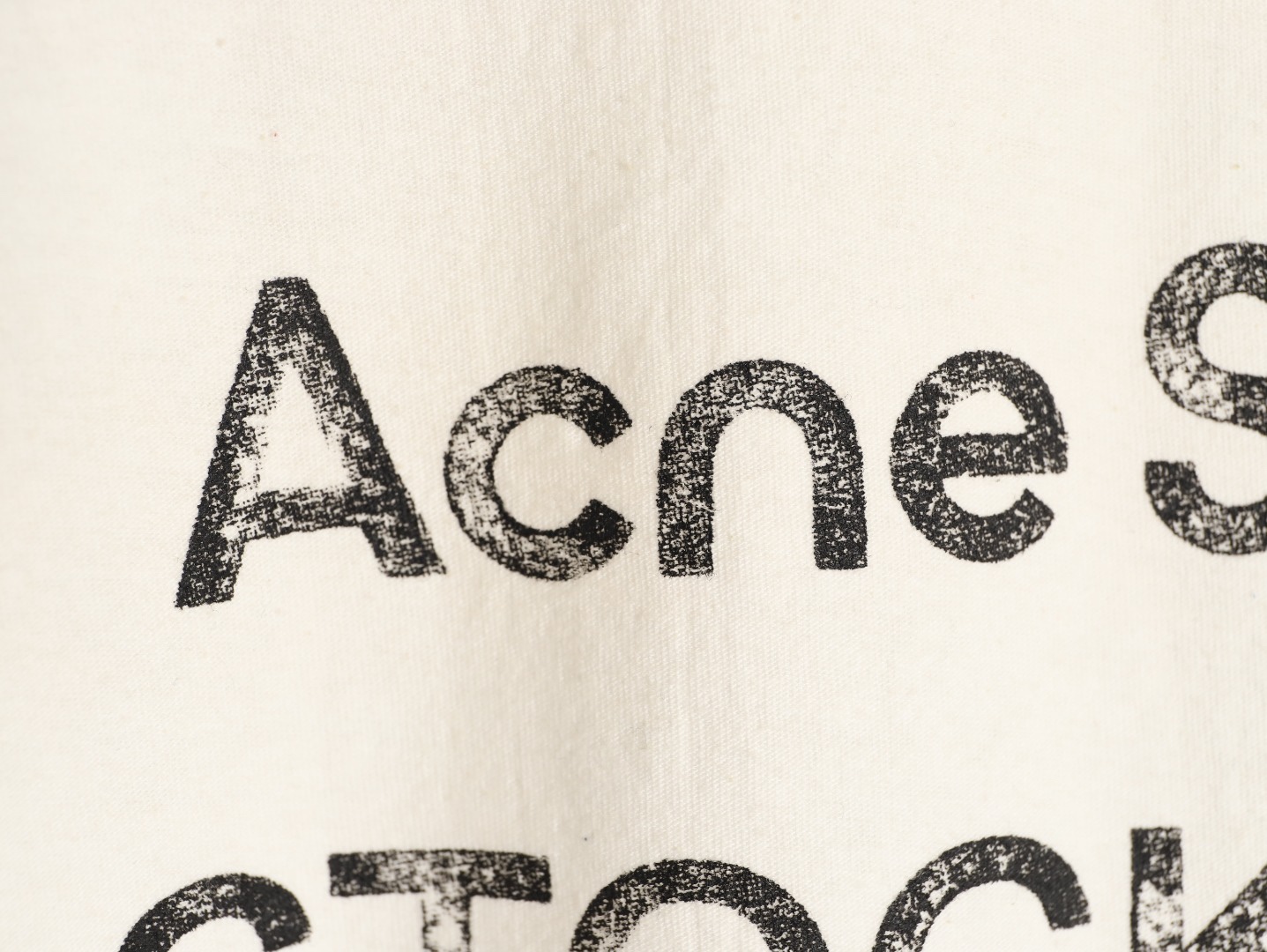 🔝Acne Studios 26SS 1996字母印花短袖T恤
面料是定制定染的32支220g原版雙紗棉，胚布經過高盂環保染色，裁大貨前還要進行高溫環縮水，降低縮水率的同時使得手感更柔軟舒適，印花方面必須五層膠漿，第一遍必須為進口打底漿，填平布料上極為細小的線洞，再由高溫床烤乾再劇頗色，採用油墨因熱平網印花，一共刷五層，每一層間隔為時間為30分鐘，才能保證出來的成品保持原版的質感，全套開發輔料
尺碼：S-XL