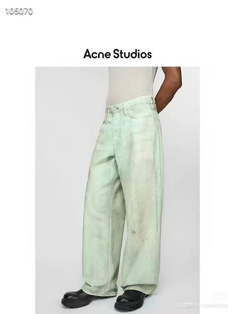 Acnestudios 1981M25ss不規則做舊手工夜光牛仔褲
重工做舊 泥染塗料廢土系列 在燈光強光照射下螢光粉塗料.男女同款
J 碼數：XS.S.M.L.