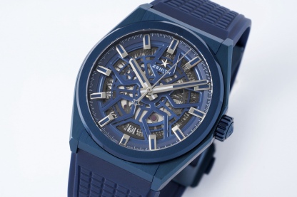 LF真力時DEFY系列全新升級版，殼身 頭粒 機芯 表扣等均做了升級調整。一款根據路虎標誌性花輪轂設計而成的高顏值鏤空腕表。

原裝開模鑄造，極致還原表殼的每一處細節打磨倒角，盡顯原裝菱角分明、堅毅果敢的陽剛氣質。完美的41mm表經，適配大眾男性手寸，正裝休閒兩不誤。根據汽車輪轂設計而成的五角星錶盤，未來概念感十足。同步官網新款五角星折疊扣，搭載定製版Cal.670sk全自動機械機芯，鏤空日曆的大小與位置、機芯夾板、齒輪、五角星陀皆按原版機芯數據拆解鍛造而成。

LF臻品 陳奕迅Eason同款，時尚前衛、