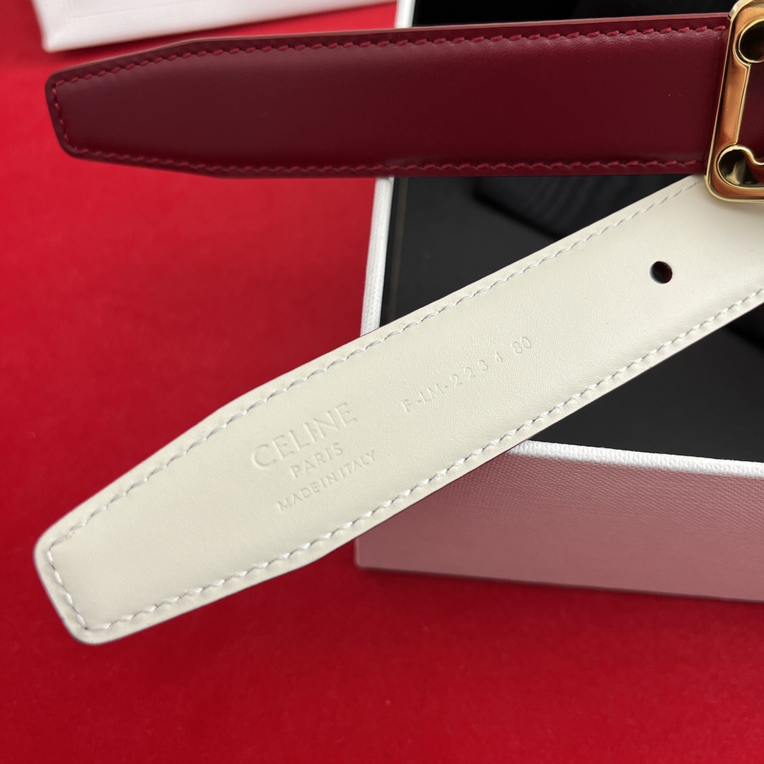Celine/賽琳 新款凱旋門腰帶 寬度2.5cm 男女通用款 💯採用數量稀少的原廠專用小牛皮 搭配精緻凱旋門搭扣 獨家頂級手工 進口邊油