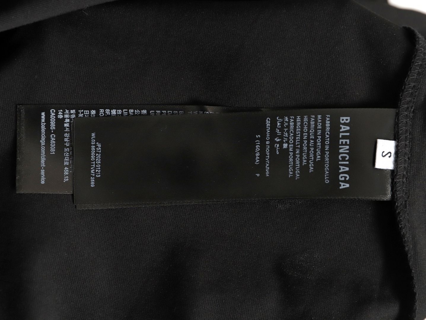 🔝BALENCIAGA巴黎世家BLCG 側邊草體字母短袖T恤
正品購入開發，40支雙紗巴黎棉210克，1*1配套十字羅紋280克，進口刺繡，面料酵洗，定制1：1商標，寬松版型
B Size：S-XL