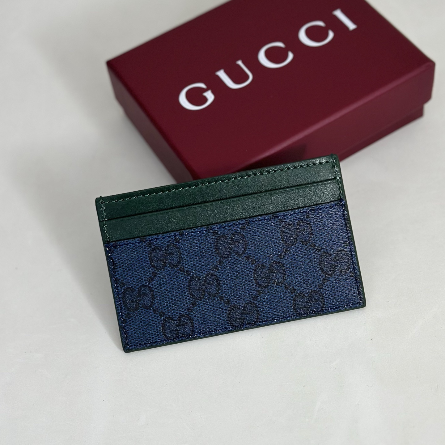 🆕專櫃品質， 原單貨，實物實拍！768248蘭膠/綠皮，尺寸：寬11x高7