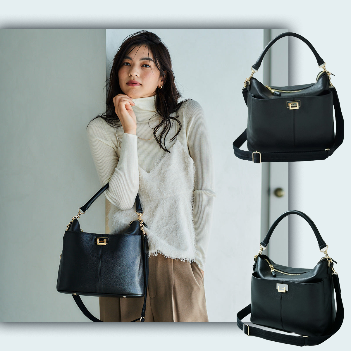 【ATAO WEEKEND】 2WAYバッグ｜撥水レザーで軽くて使いやすい・通勤からお出かけまで幅広く使える人気モデル