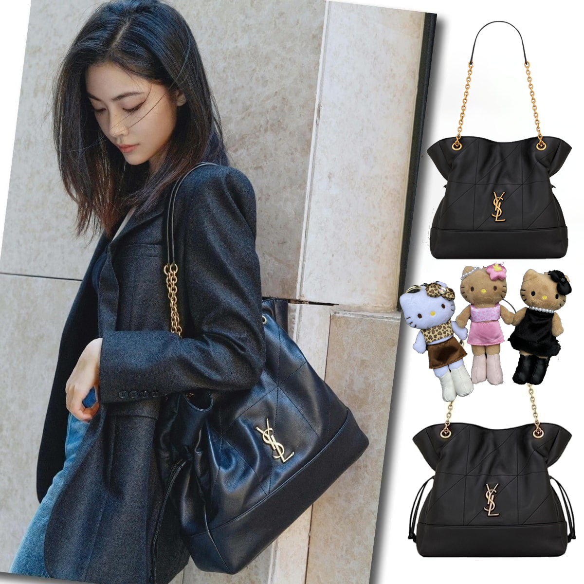 【Saint Laurent】オールシーズン活躍、特に秋冬の大活躍バッグ🎉毎日使いやすい、機能性と汎用性を兼ね備えて🎈ジェイミー トート