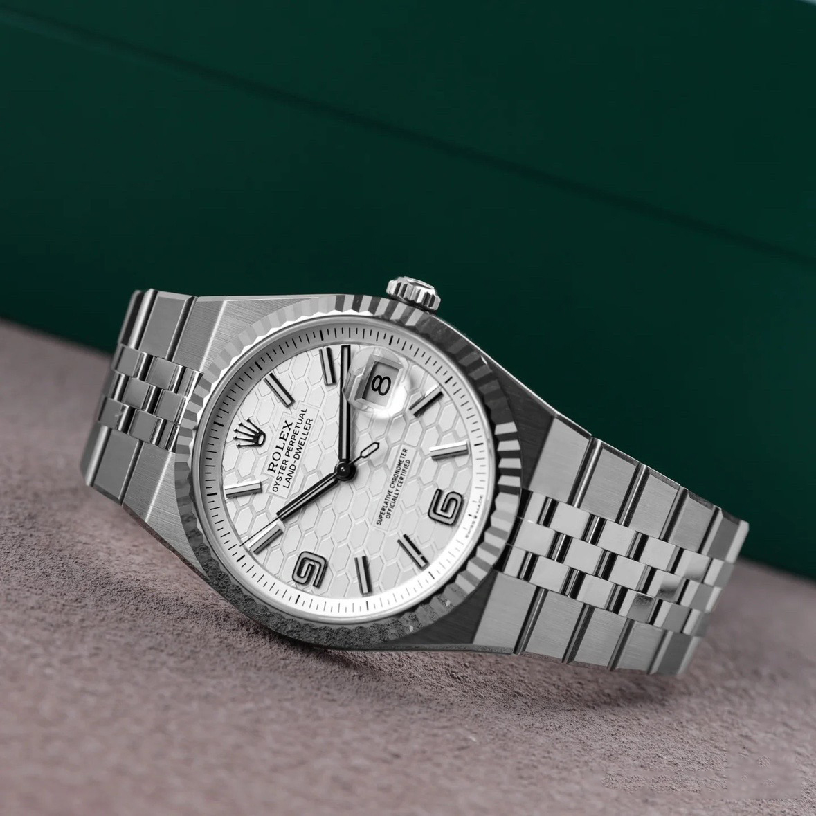 ランドドゥエラー 40  オイスター、40 mm、オイスタースチール＆ホワイトゴールド  リファレンス 127334