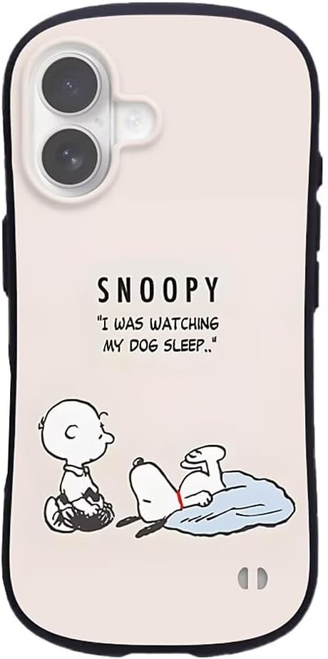 iPhone 17 用 ケース スヌーピー 磁気吸着 MagSafe対応 背部支点設計 滑り止め おしゃれ 可愛い 耐衝撃 指紋防止 ストラップホール付き