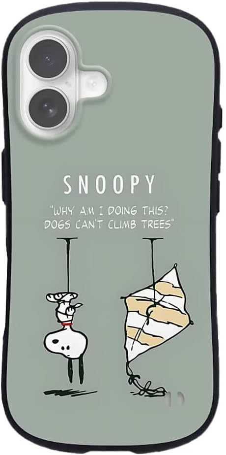 iPhone 17 用 ケース スヌーピー 磁気吸着 MagSafe対応 背部支点設計 滑り止め おしゃれ 可愛い 耐衝撃 指紋防止 ストラップホール付き