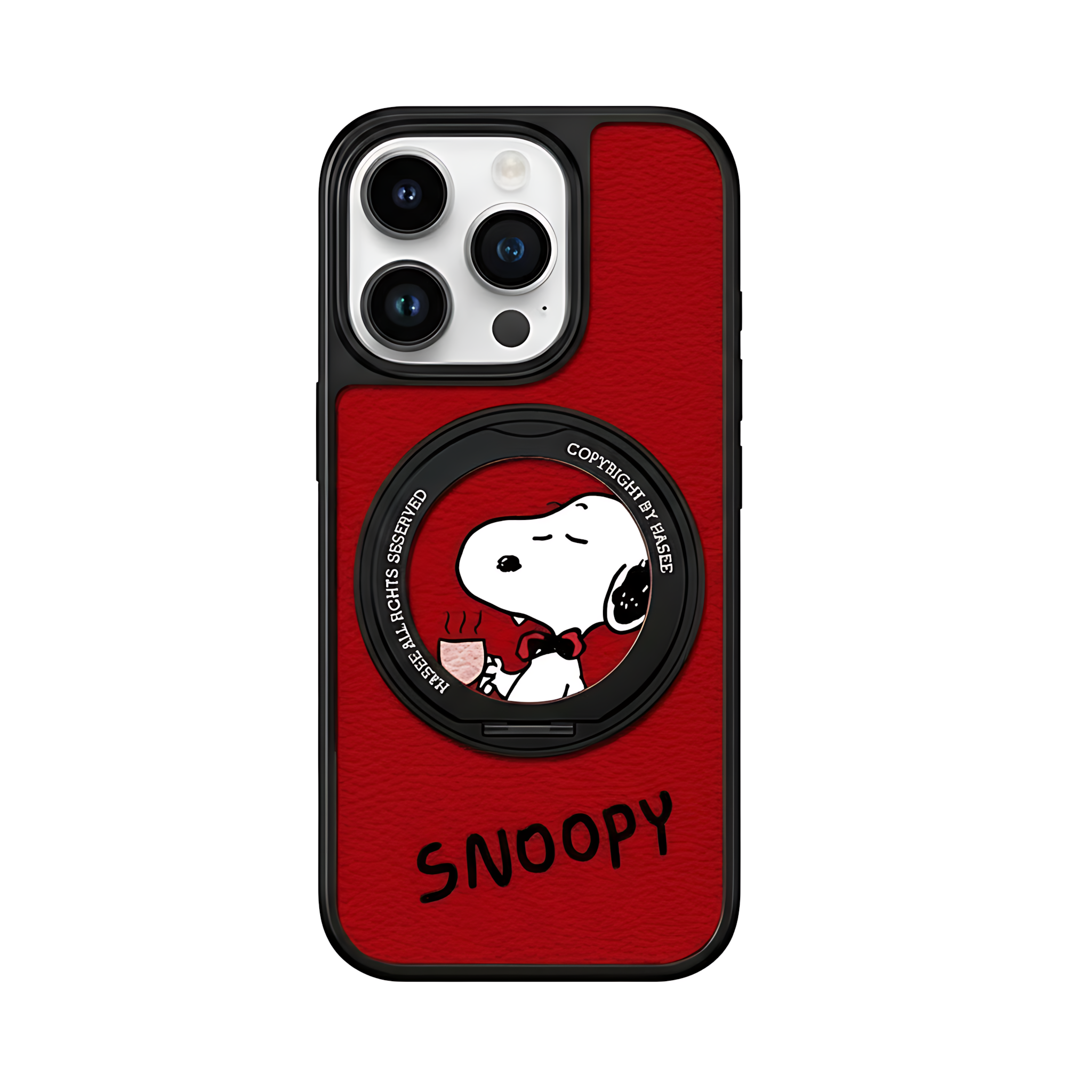 iphone 17/16/16E 用 ケース スヌーピー iphone 15 pro plus max 17Air MagSafe対応 スエード スタンド クリア  スマホケース 全面保護 韓国 リング付き 米軍耐衝撃 ワイヤレス充電