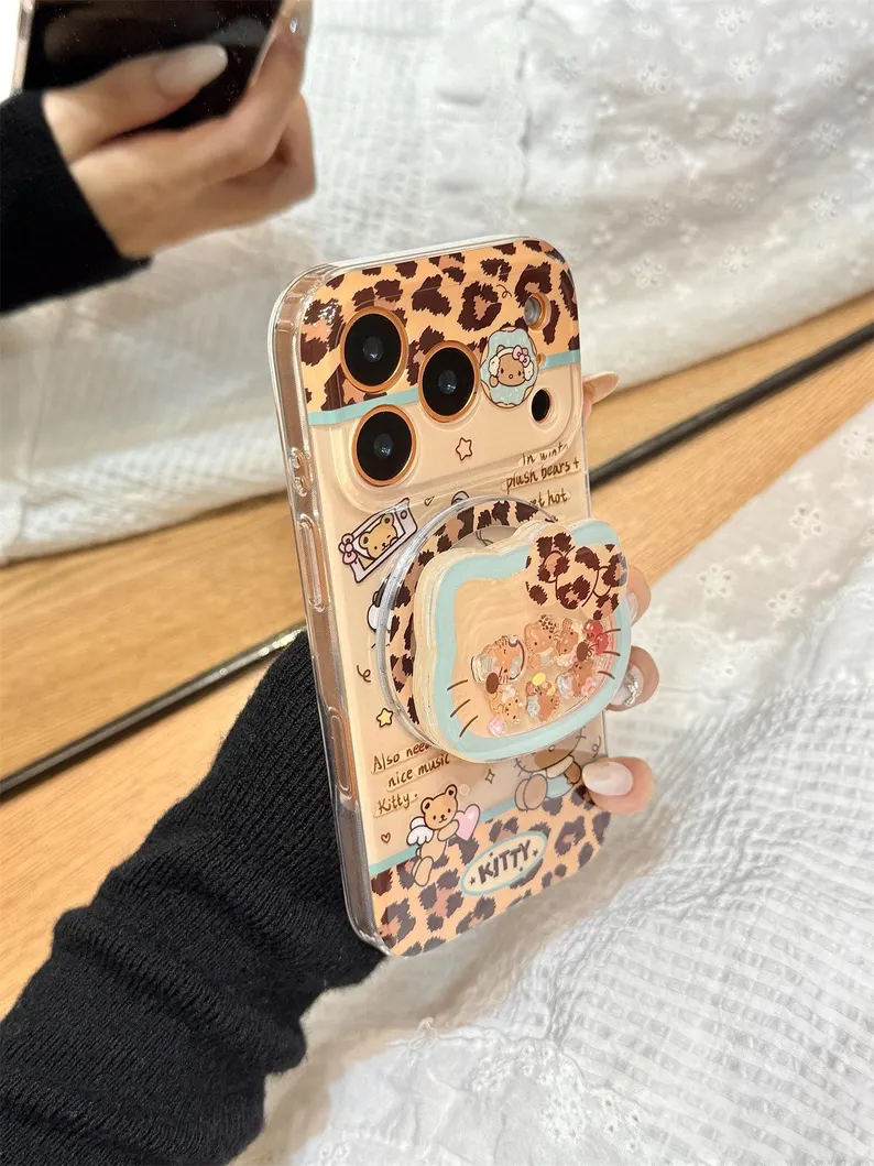 ハローキティ MagSafe スマホケース、iPhone 17 Pro Max ケース、iPhone 16 Pro Max ケース、iPhone 15 Pro ケース、iPhone 14 ケース、マグネットグリップスタンドケース