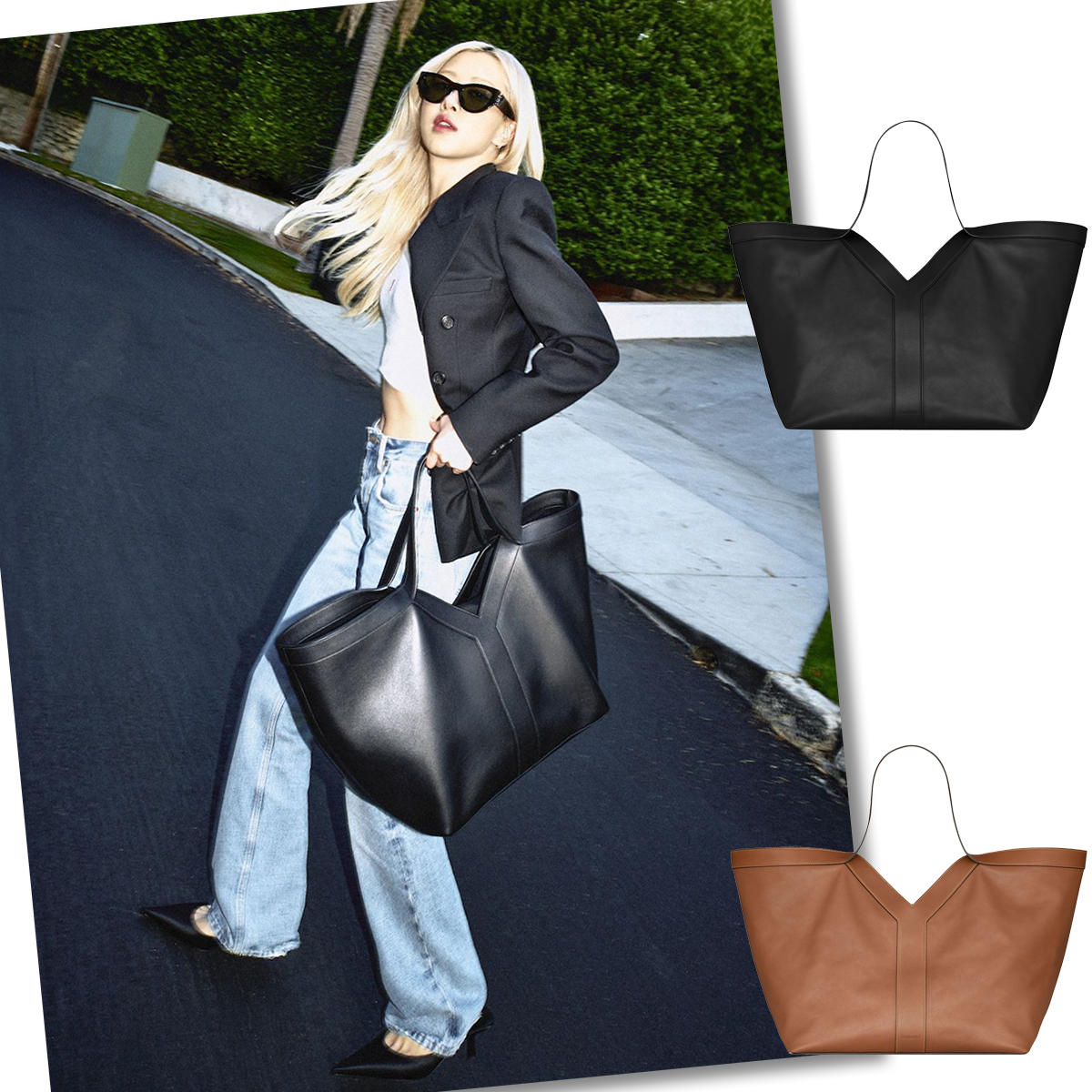 【Saint Laurent】✨水原希子さん愛用「Yレザー トートバッグ」✨ 国内入手困難の人気モデルが再入荷！