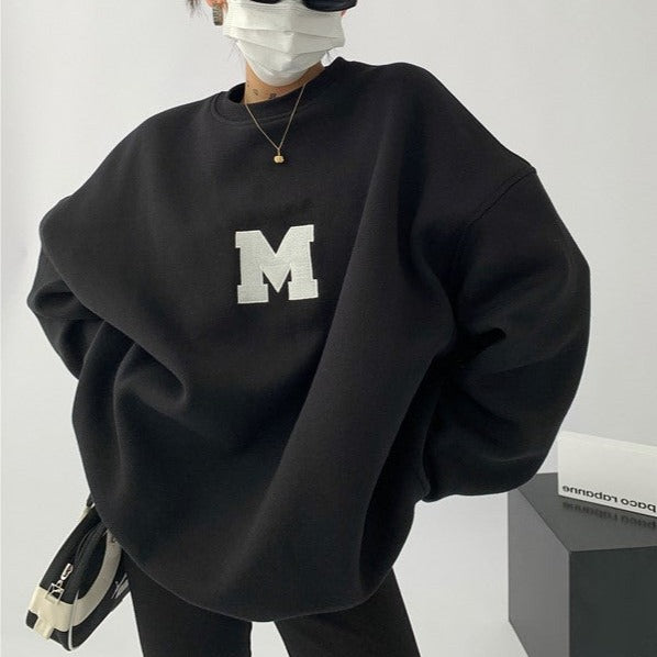 英字ロゴルーズトレーナー（3COLOR）AT1205