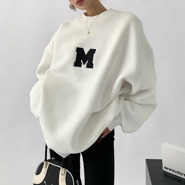 英字ロゴルーズトレーナー（3COLOR）AT1205