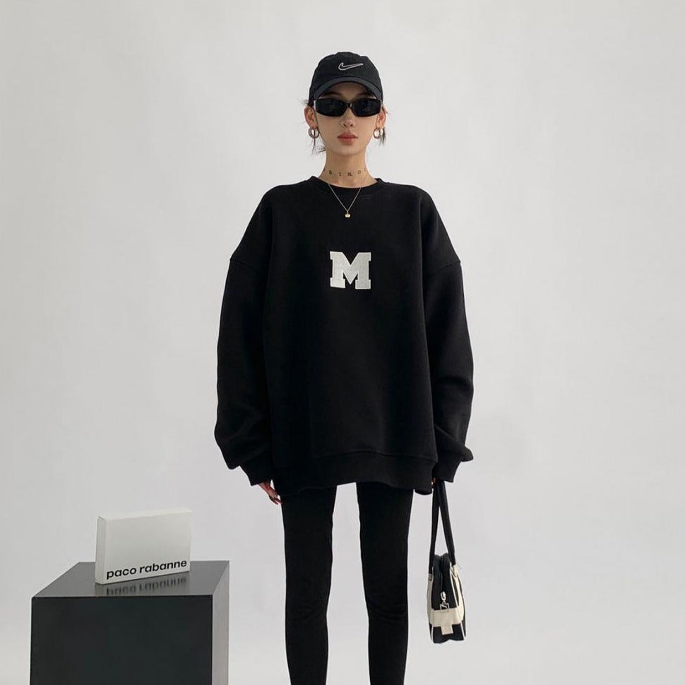 英字ロゴルーズトレーナー（3COLOR）AT1205