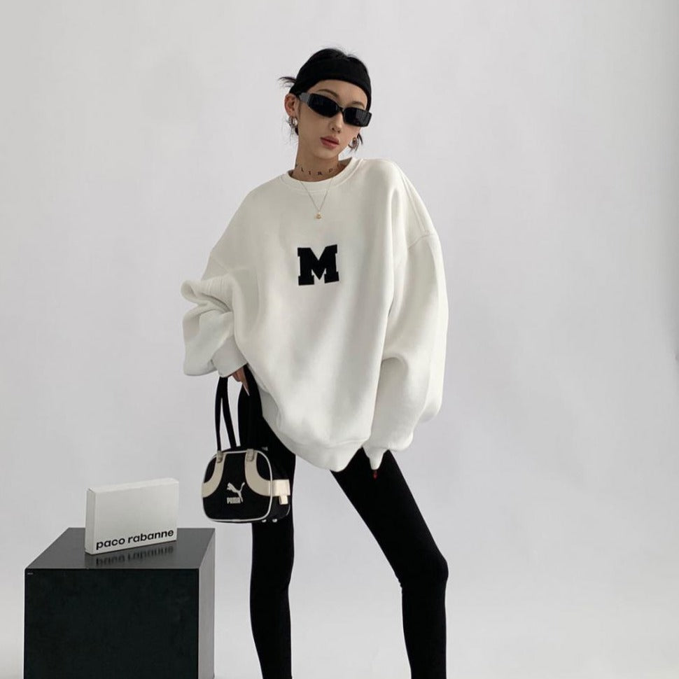 英字ロゴルーズトレーナー（3COLOR）AT1205