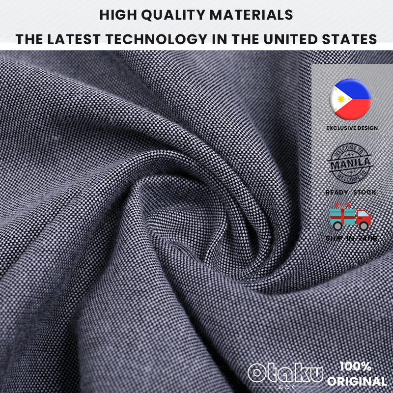 OTAKU Polo Shirt Oxford Cotton Short Sleeve Leisure For Men Plus Size Plain With Pocket