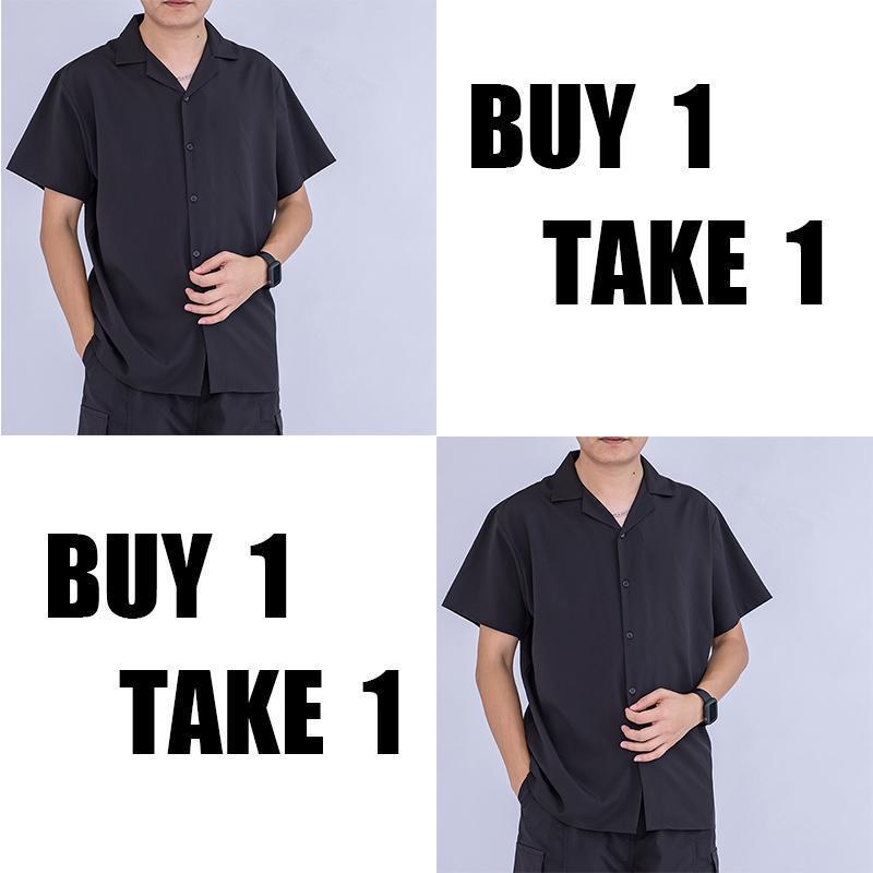 OTAKU BUY 1 TAKE 1 POLO Shirt Lapel Neck Short Sleeve Unisex Menswear Top Casual