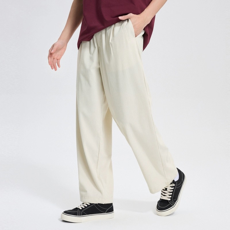 Otaku Corduroy Pants For Men Black straight cut pants Green corduroy pants Korean  Trouser Pants Men