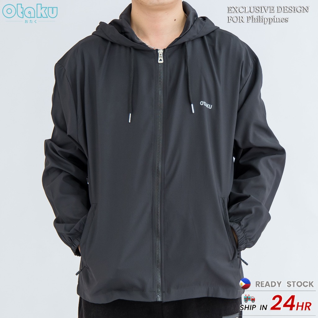 OTAKU Bomber Jacket For Men Korean Style Windbreaker Motorcycle Jackets Casual Formal Hoodie Jacket