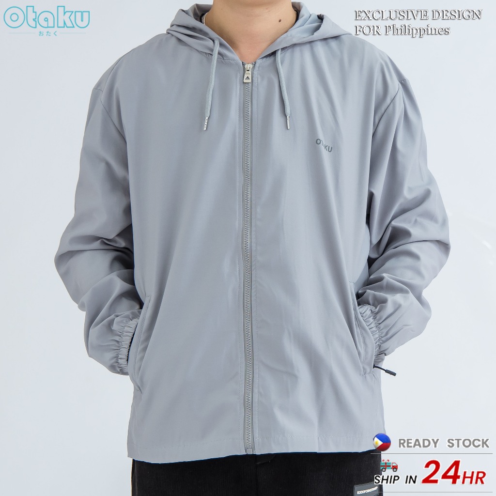 OTAKU Bomber Jacket For Men Korean Style Windbreaker Motorcycle Jackets Casual Formal Hoodie Jacket