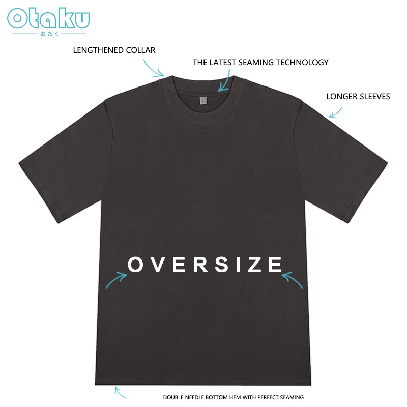 OTAKU 100 Cotton T-Shirt For Men Classic Crew Neck Solid Color Tee Pc Inspired Shirt 200gsm