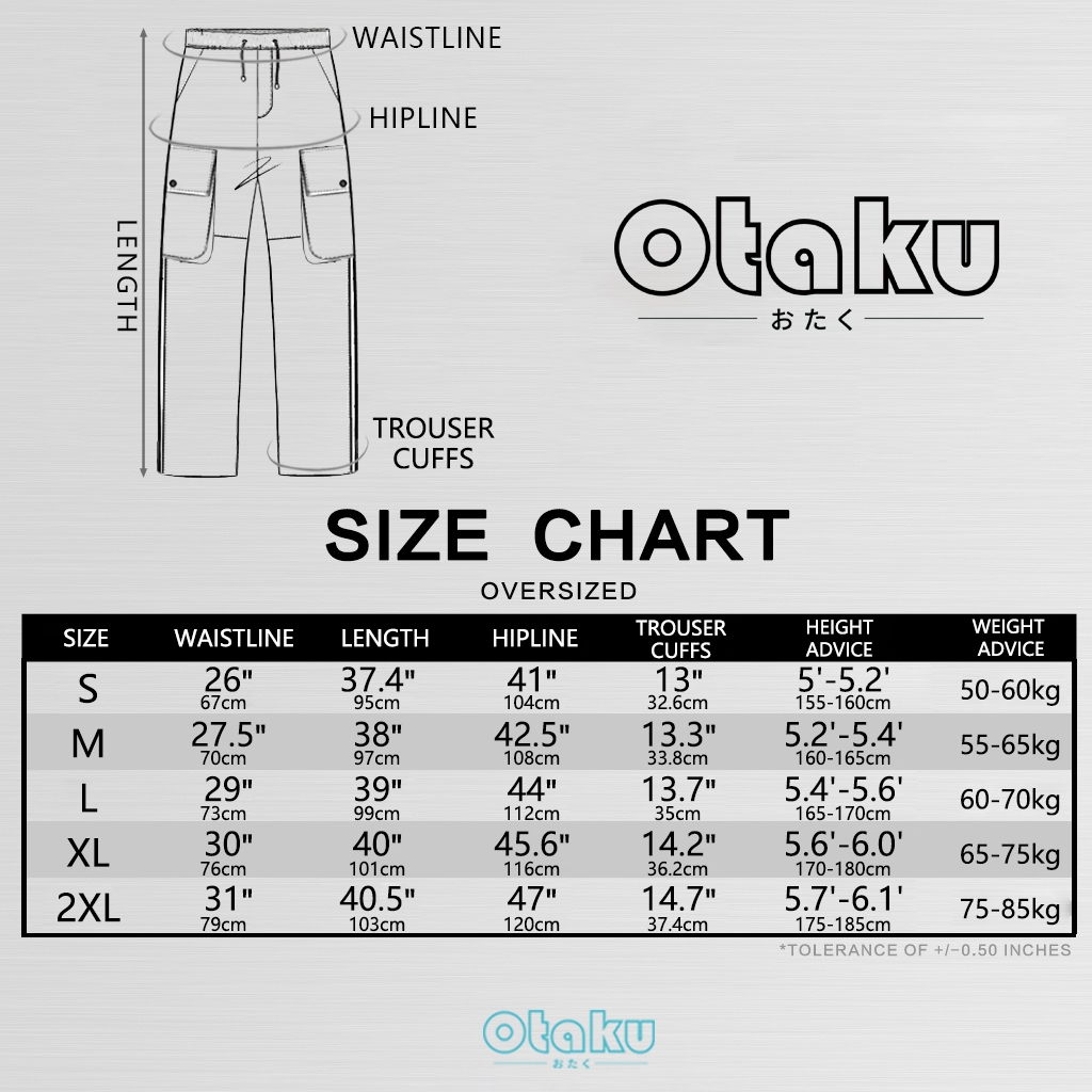 Otaku Men’s Cargo Pants With 6 Pockets  Khaki Cargo Wide Leg Pants for Man Straight Cut Cargo pants