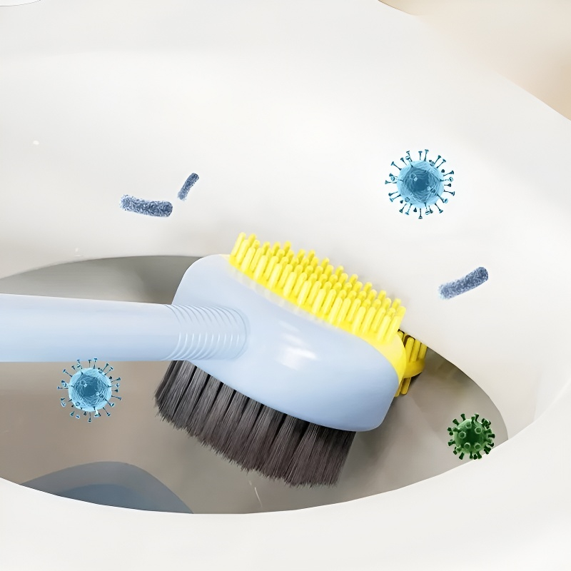 2-in-1 suction cup liquid-filling toilet brush