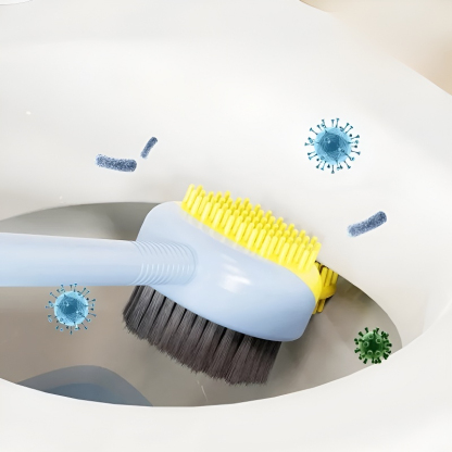 2-in-1 suction cup liquid-filling toilet brush