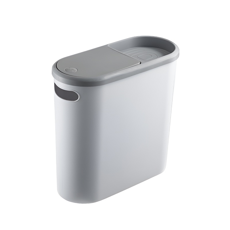 Household Press Top Trash Can for Tight Spaces