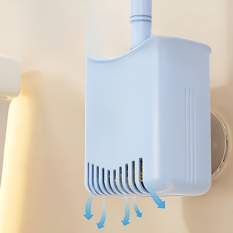 2-in-1 suction cup liquid-filling toilet brush
