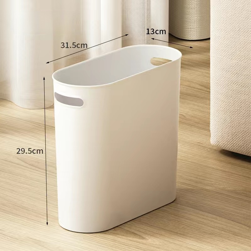 Household Press Top Trash Can for Tight Spaces