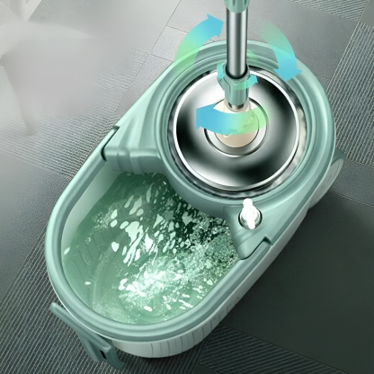 Home Rotating Manual Mop Bucket Set Hands-Free Dehydration