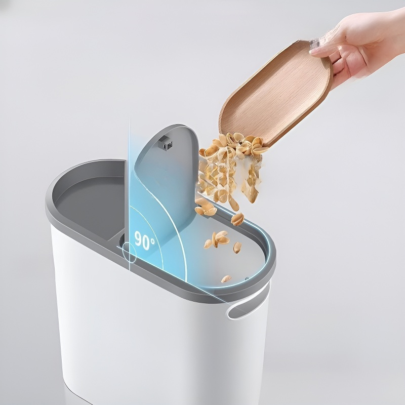 Household Press Top Trash Can for Tight Spaces
