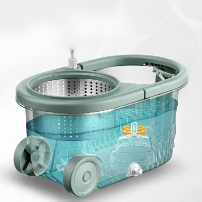 Home Rotating Manual Mop Bucket Set Hands-Free Dehydration