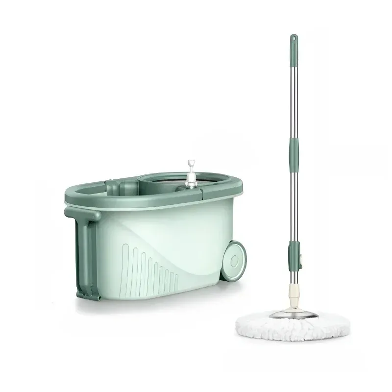 Home Rotating Manual Mop Bucket Set Hands-Free Dehydration
