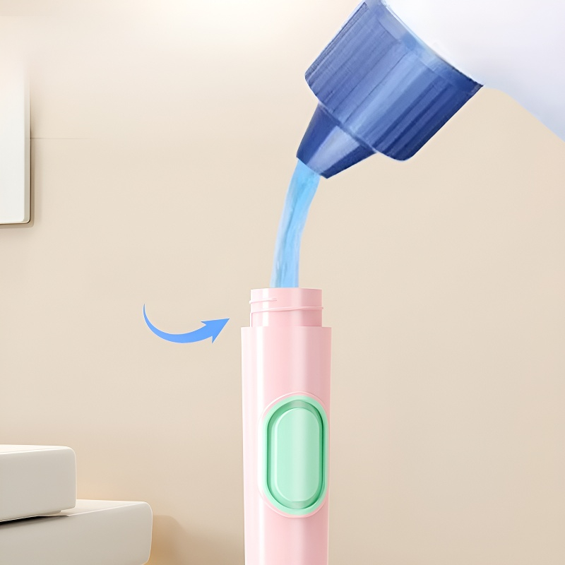 2-in-1 suction cup liquid-filling toilet brush