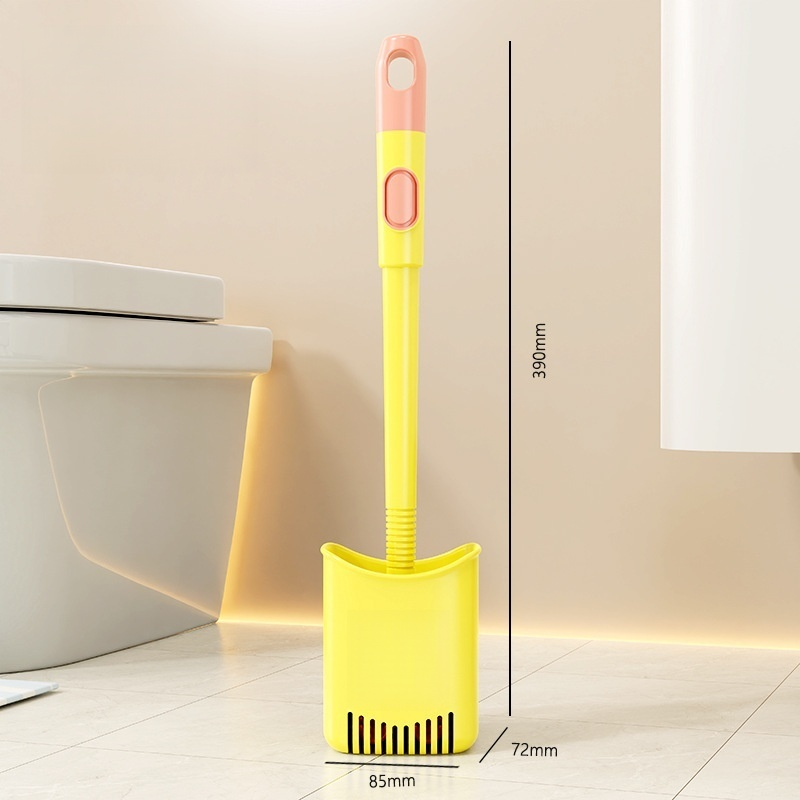 2-in-1 suction cup liquid-filling toilet brush
