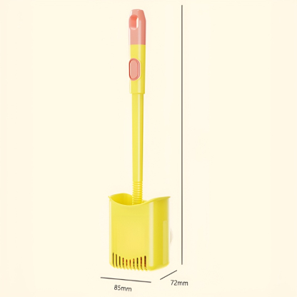 2-in-1 suction cup liquid-filling toilet brush