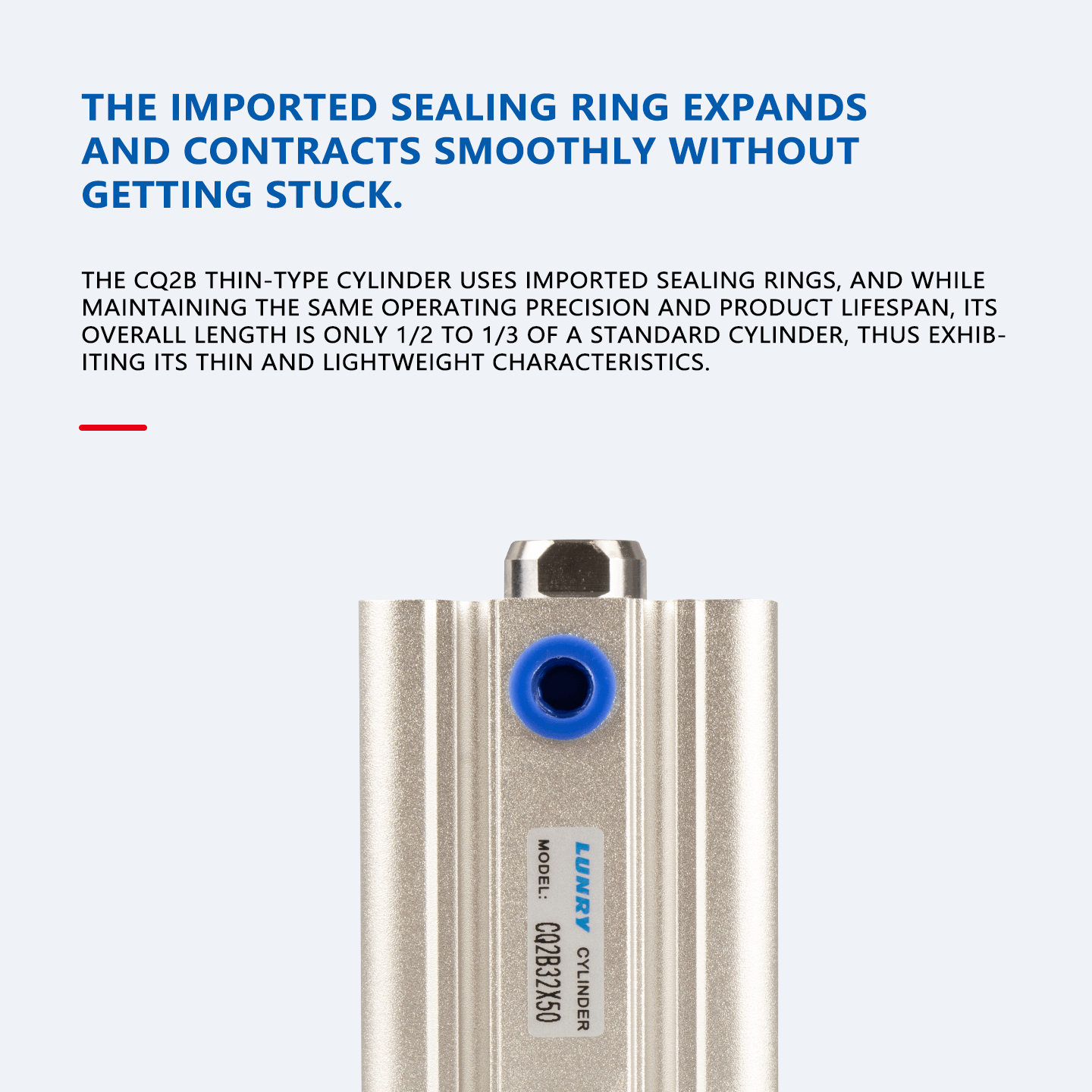 CQ2B CDQ2B Aluminum Single Double Acting Compact Cylinder Pneumatic Cylinder