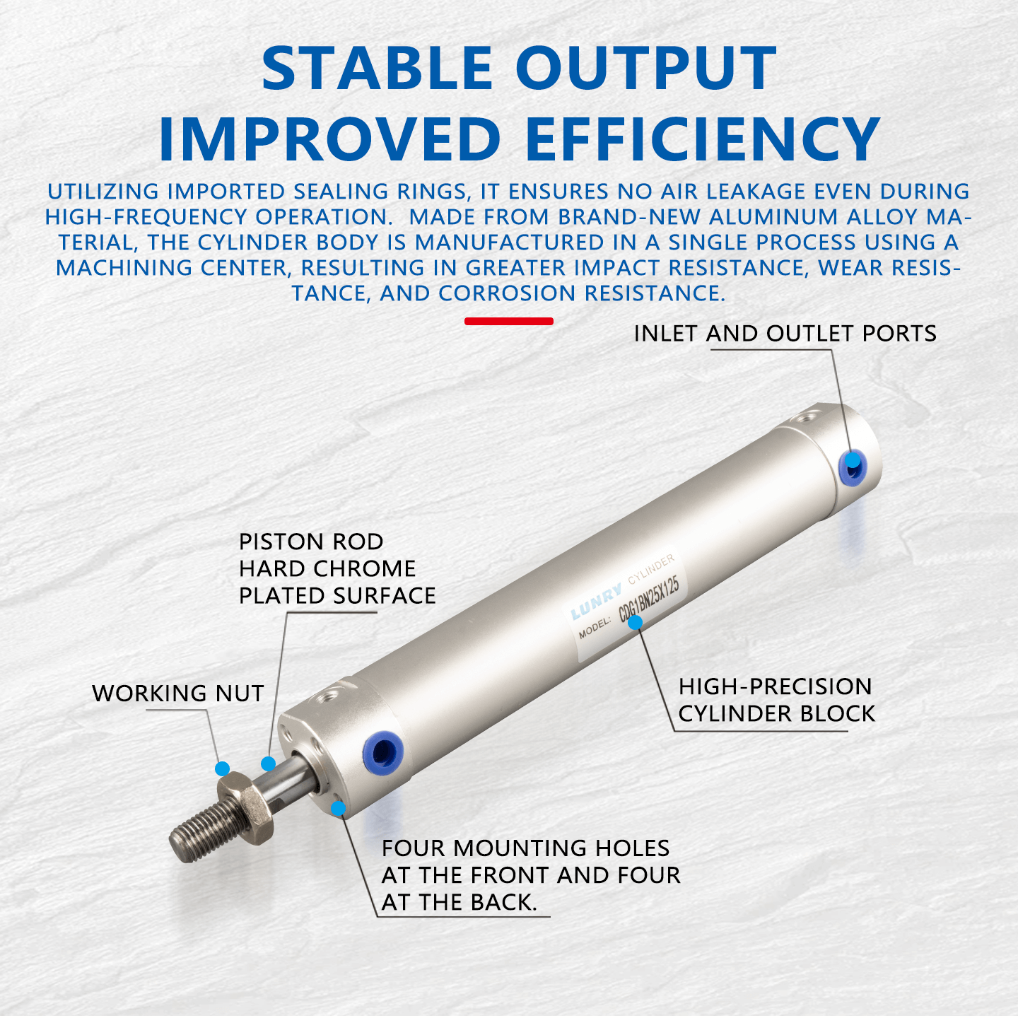 CG1BN Aluminum Body Cylinder