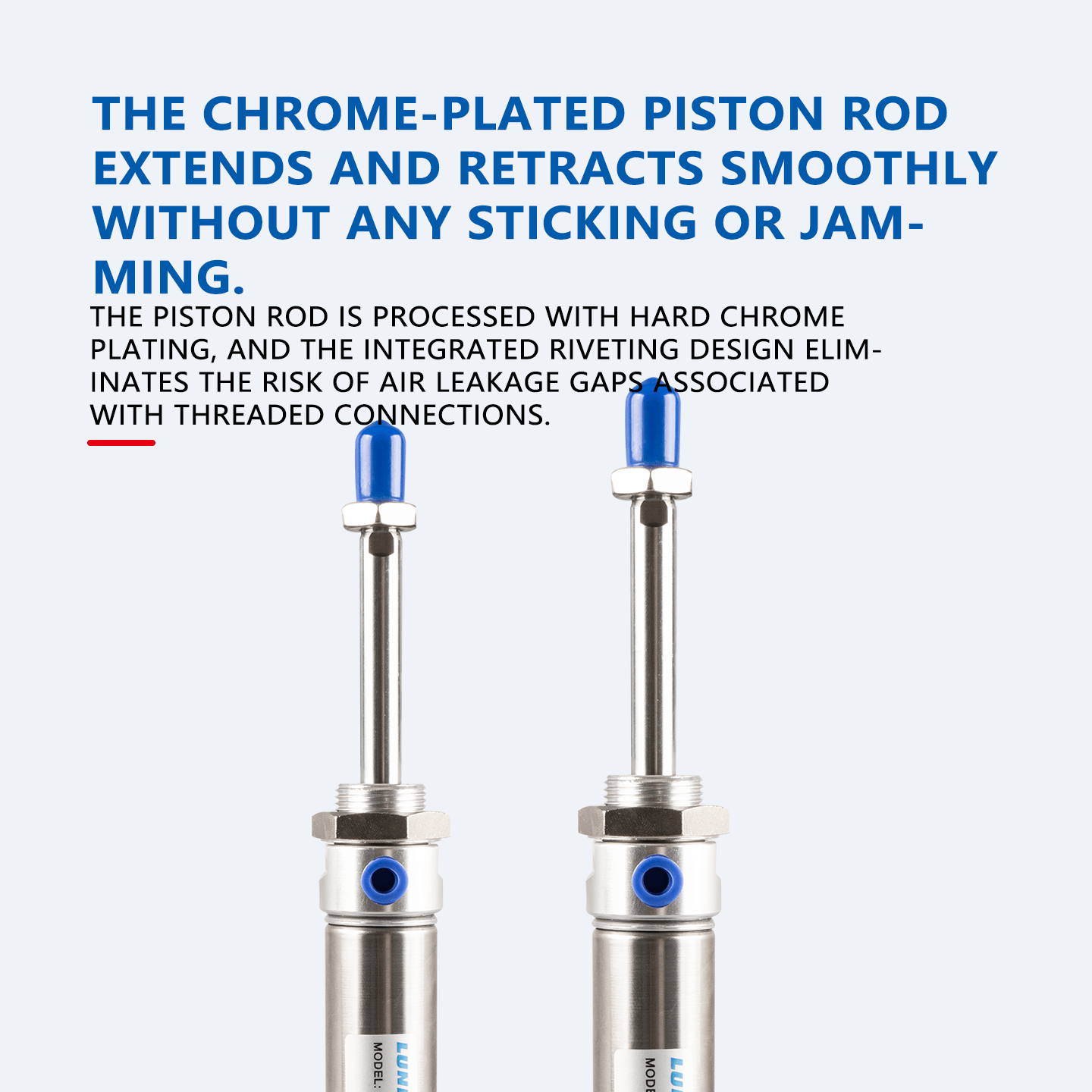 MAJ Double Rod Adjustable Stainless Steel Mini Cylinder