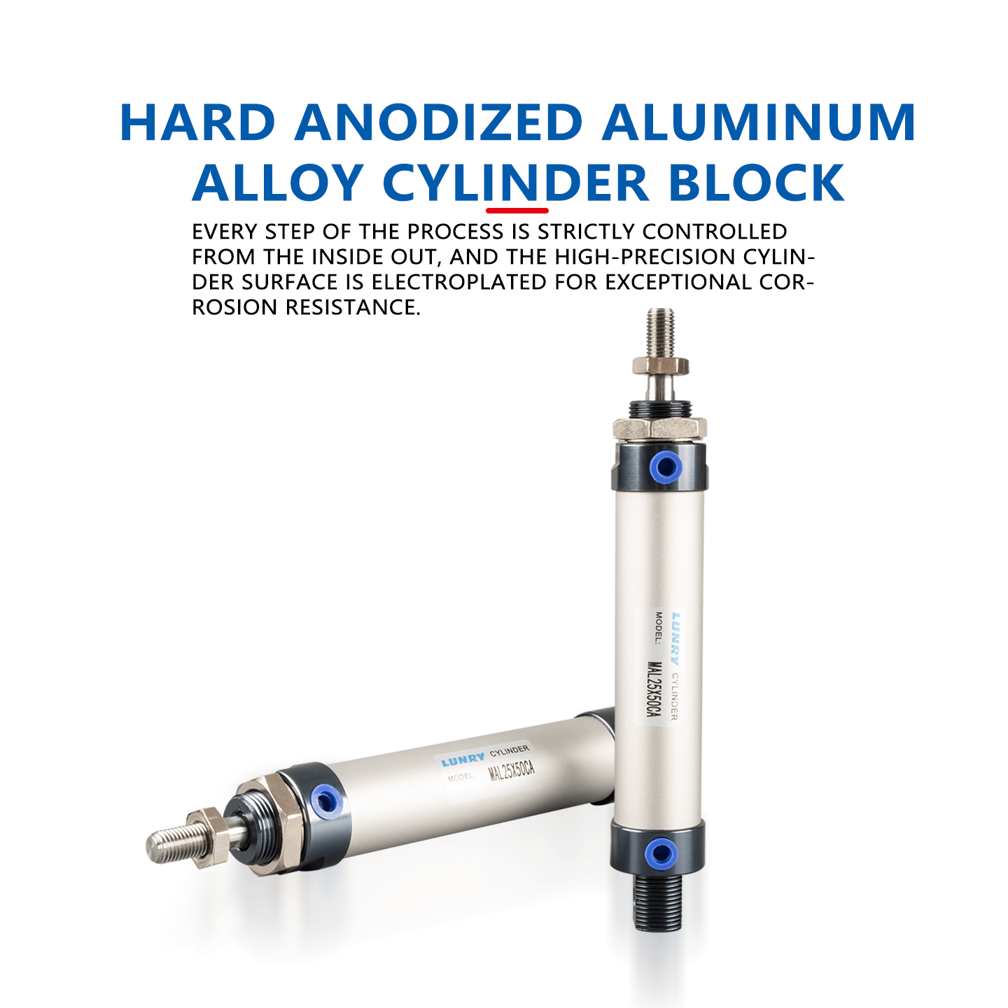 MAL Double Acting Aluminum barre mini Cylinder