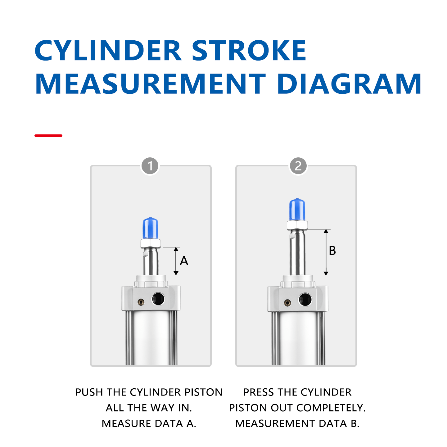 MBB Standard Air Cylinder Double Acting Single Rod End Lock