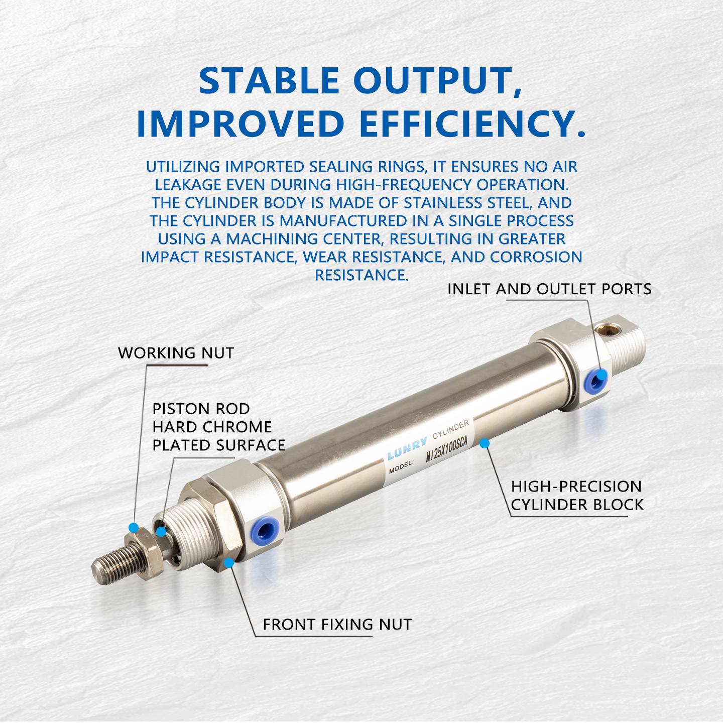 MI Stainless Steel Mini Cylinder(C85)