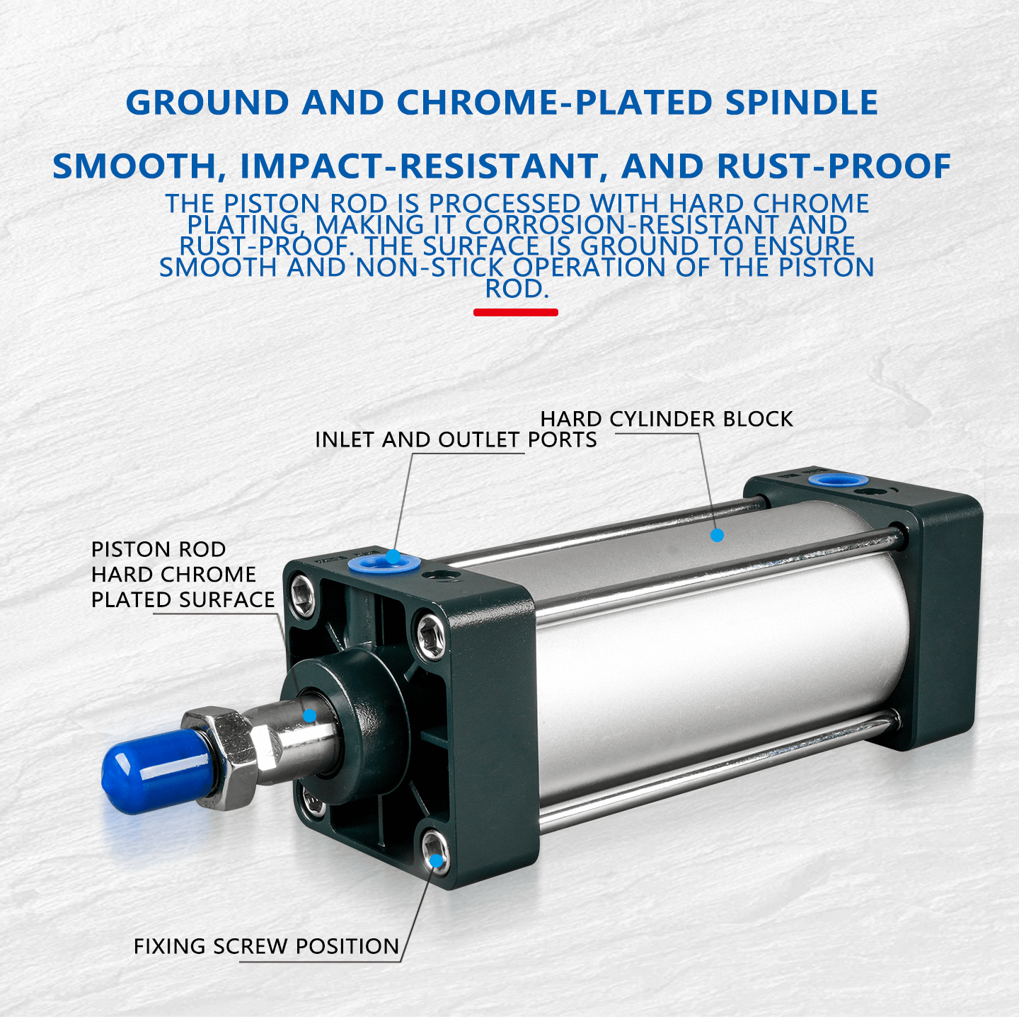 SC Aluminium Double Acting Standard Pneumatic Cylinder