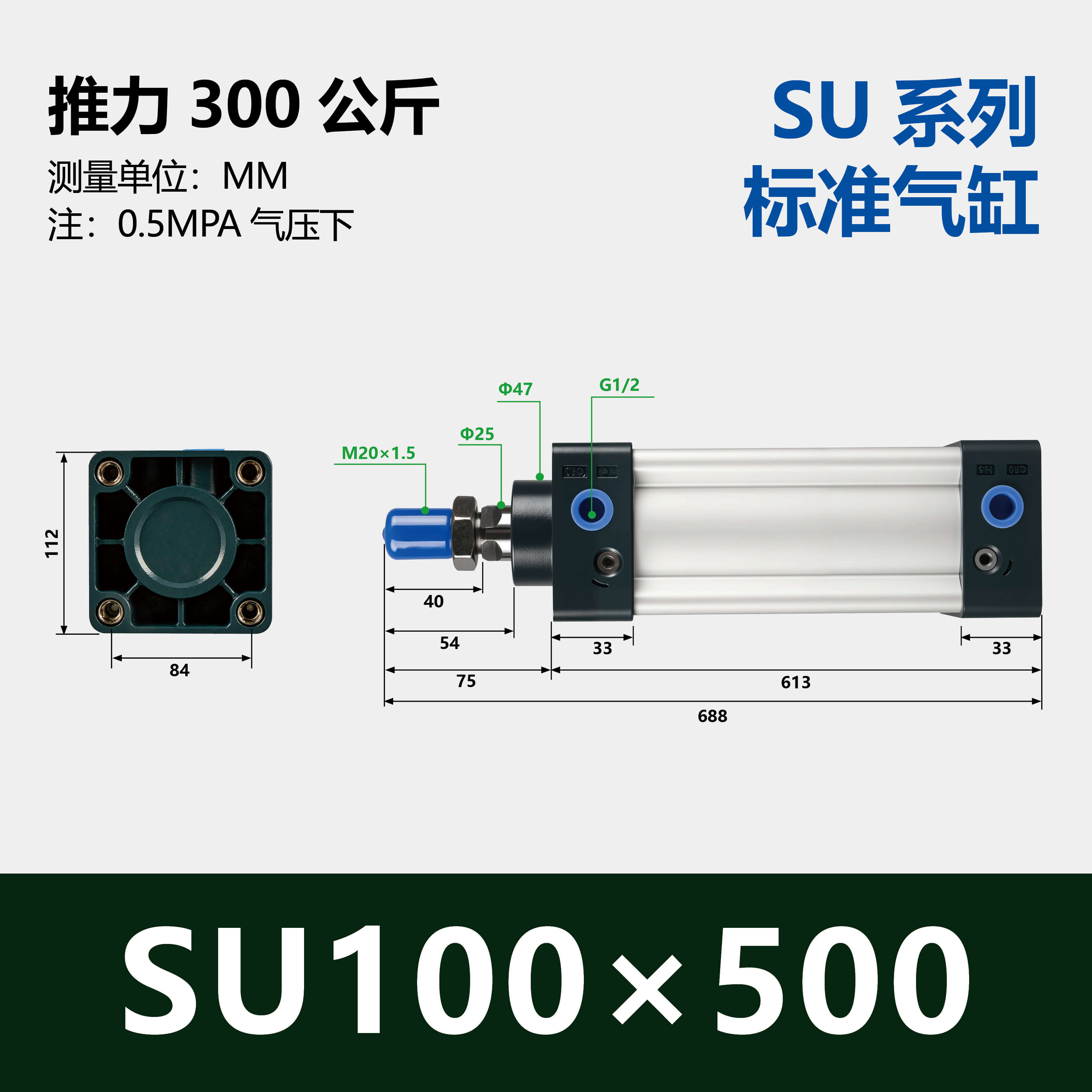SU Standard Pneumatic Cylinder