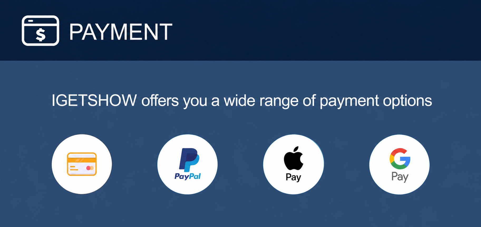IGETSHOW Payment Options
