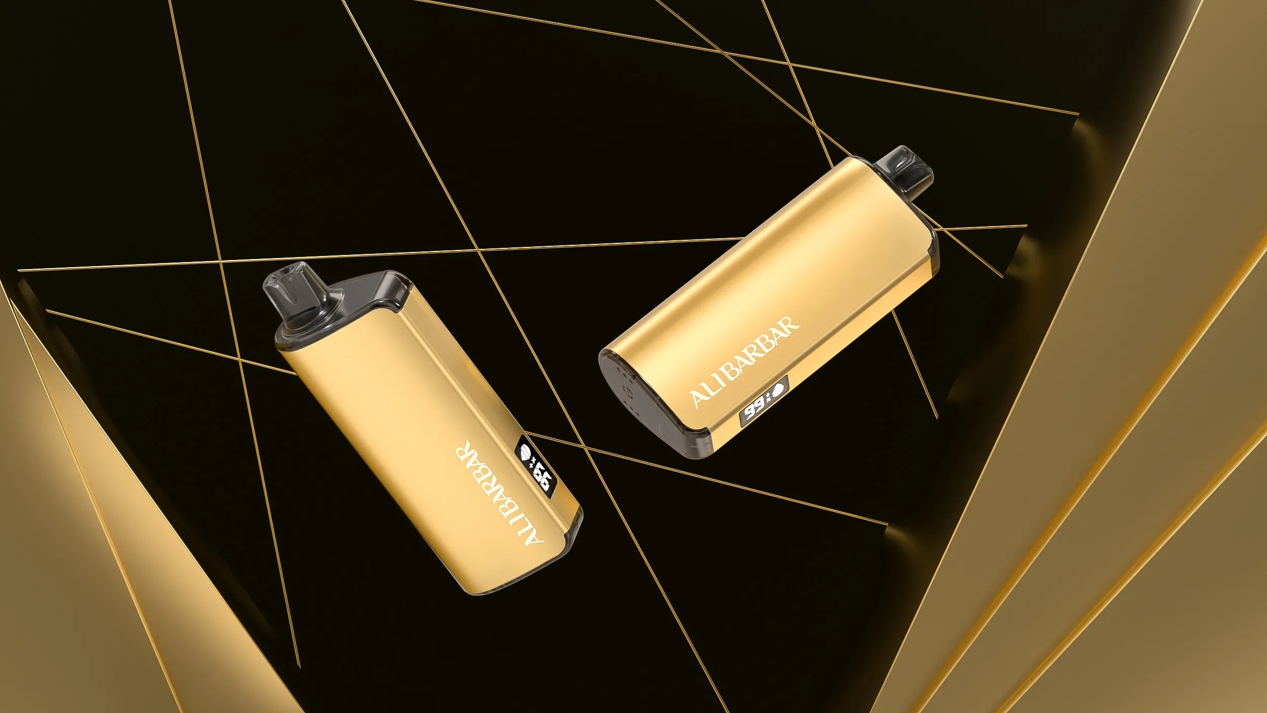 Premium Gold Geometric Design