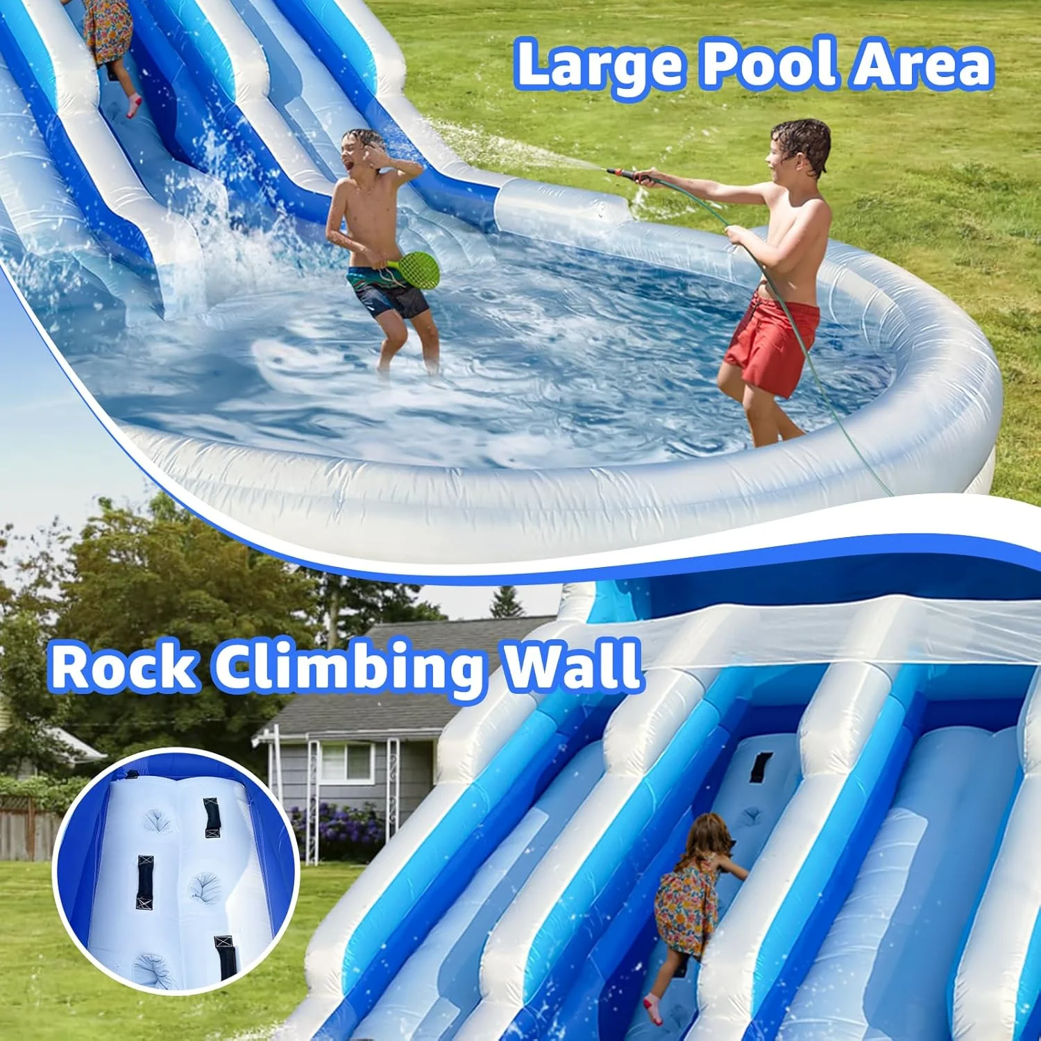 Large Inflatable Water Slide Swimming Pool Play Center, Commercial ...